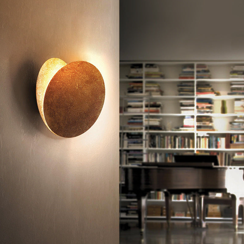 LED Wandlamp Metaal Rond Maandesign Warm Wit Licht Woonkamer Slaapkamer Modern Interieur Verlichting | Sulvida