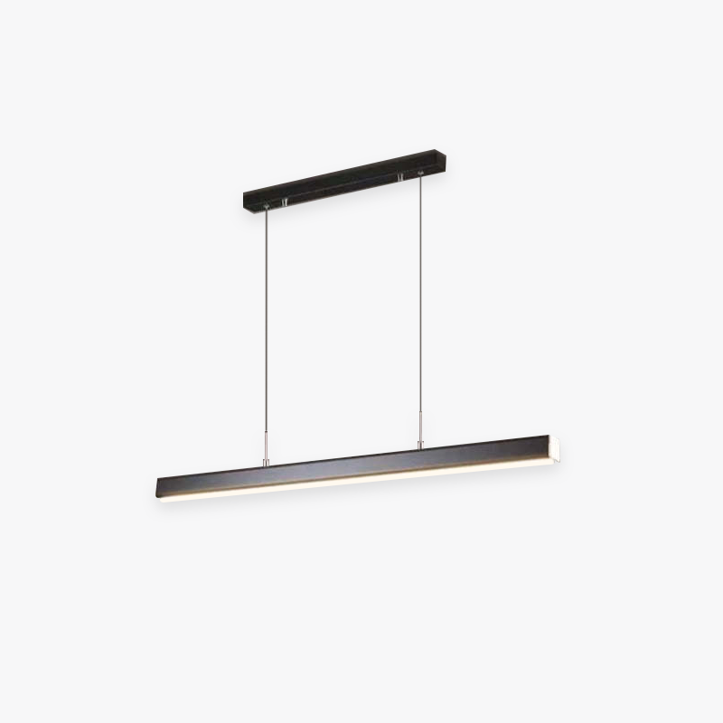 Moderne Hanglamp LED Lineair Metaal Zwart Bruin Eettafel Dimbaar Verlichtingsbalk Industrieel Design | Sulvida
