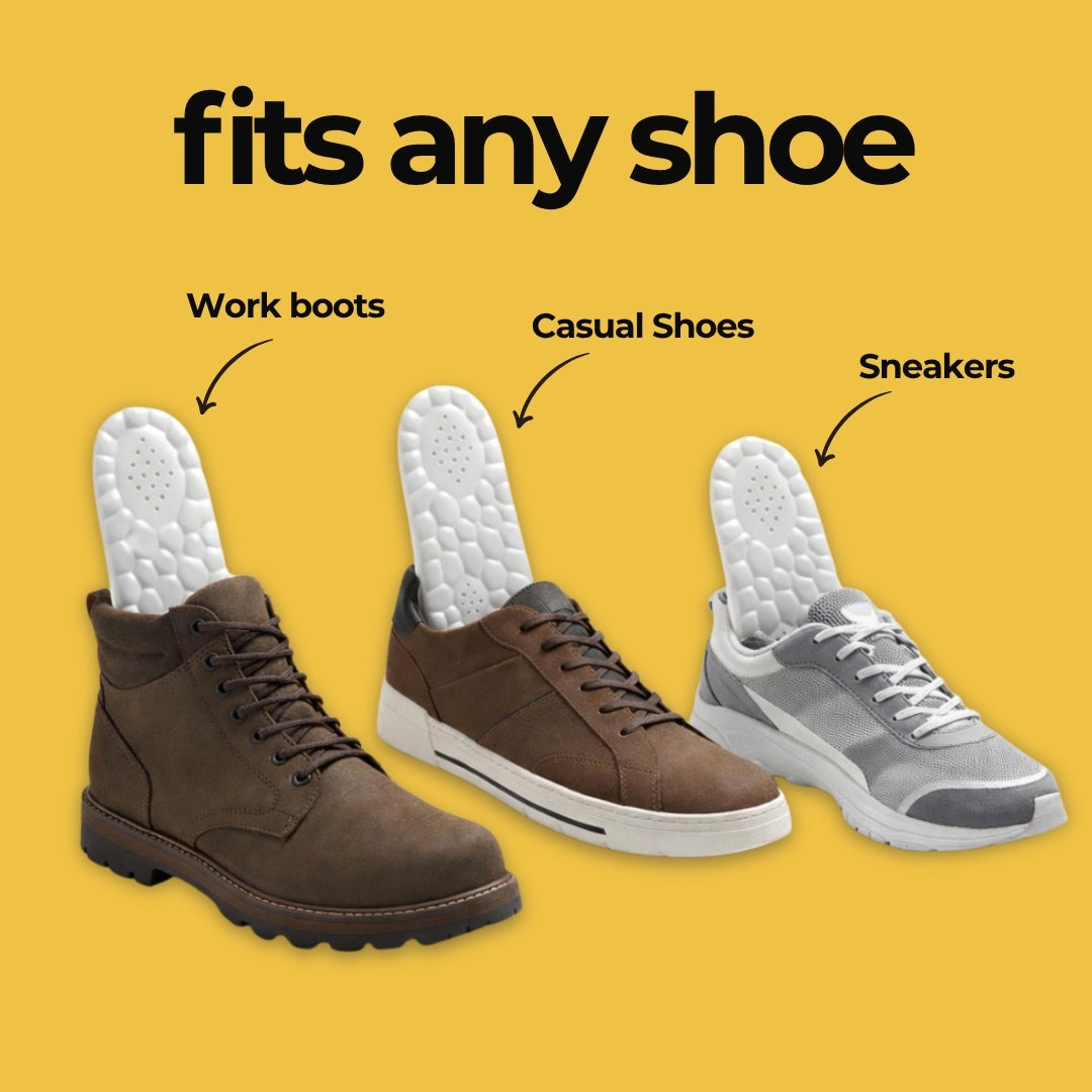 Memory Foam Inlegzolen met Gewelfondersteuning voor Dagelijks Comfort Herbruikbaar Knipbaar Schoenen Inlays | Sulvida