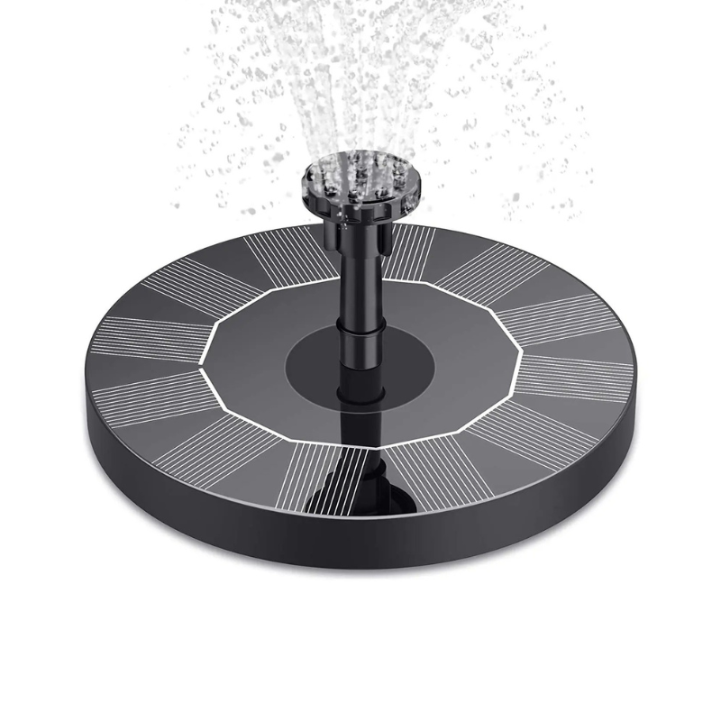 Pompe de fontaine solaire pour bassin, abreuvoir à oiseaux et jardin – fontaine flottante à énergie solaire avec 6 embouts de pulvérisation réglables pour décorer le jardin | Sulvida