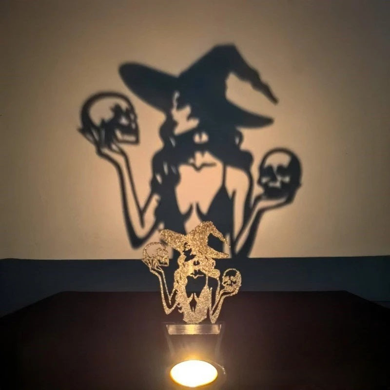 Kandelaar Metaal Zwart Sculptuur Halloween Decoratie Tafelkandelaar Sfeerlicht Woonkamer Sfeerverlichting | Sulvida