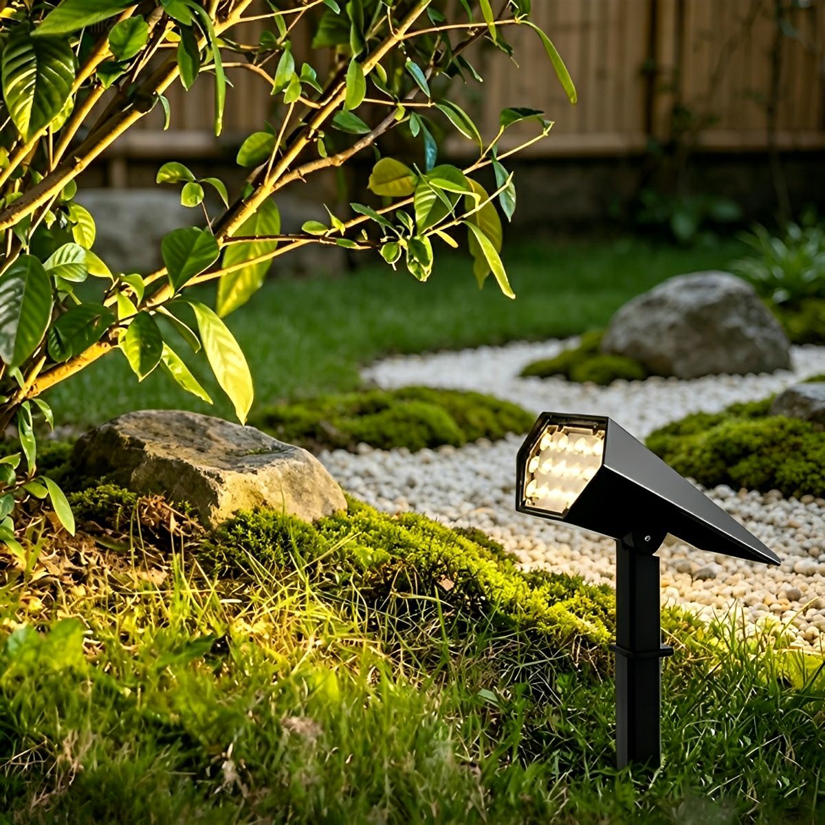 Solar LED Tuinspot Zwart IP65 Waterdicht Verstelbare Tuinverlichting met RGB Kleurwisseling voor Tuin en Terras | Sulvida