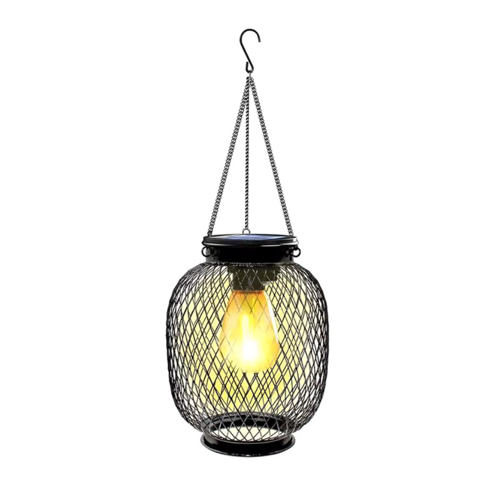 Decoratieve tuinlantaarn met zonne-energie en schemersensor voor sfeervolle terras en pad verlichting | Sulvida