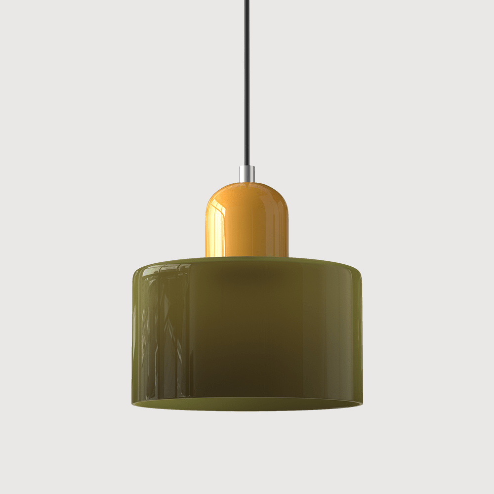 Glazen Hanglamp Bauhaus Design Goudkleurig Metaal E27 Fitting Eetkamer Woonkamer Verstelbaar Moderne Verlichting | Sulvida