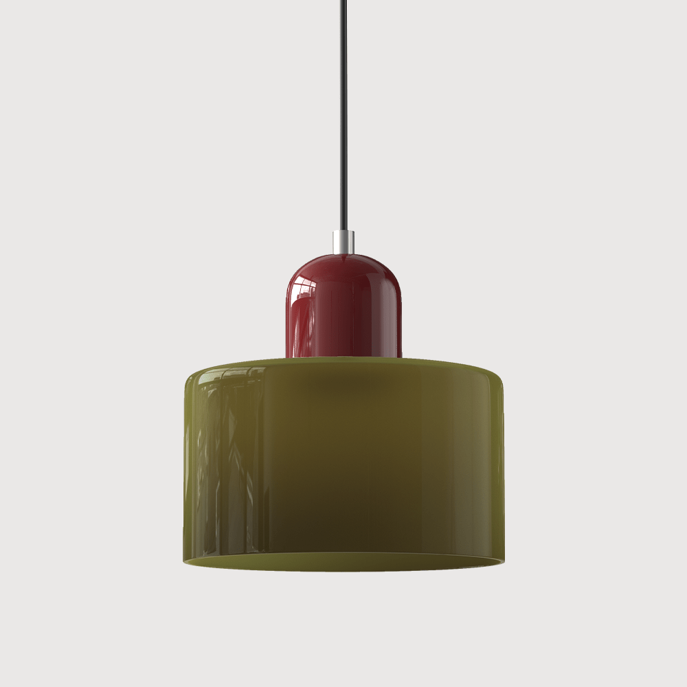 Glazen Hanglamp Bauhaus Design Goudkleurig Metaal E27 Fitting Eetkamer Woonkamer Verstelbaar Moderne Verlichting | Sulvida