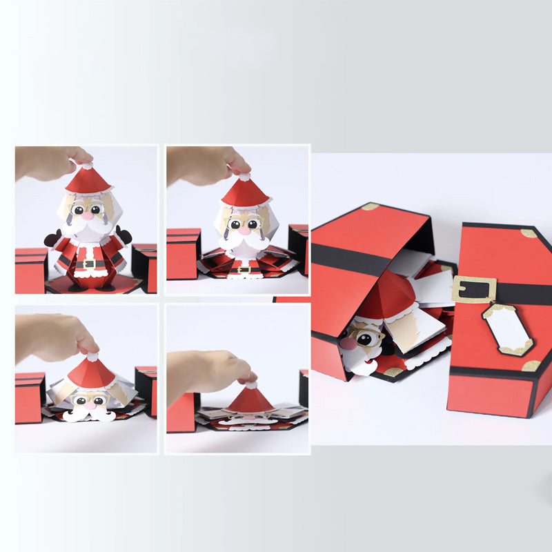 3D Kerstman Pop-up Verrassing Kaart Grappige Prank Box Kerstmis Verrassingsdoos Cadeau Grap Artikel Humor | Sulvida