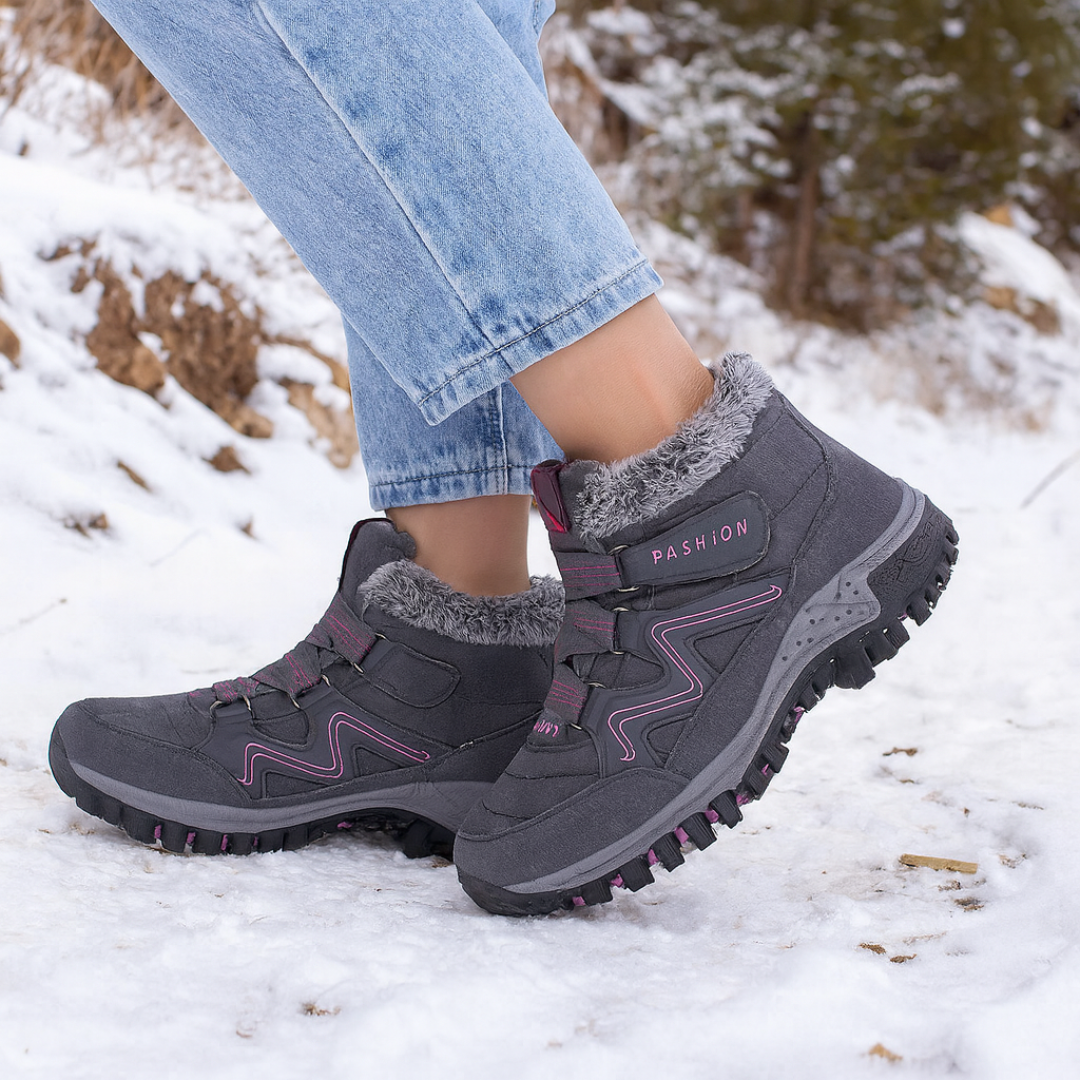 Gevoerde Winterlaarzen Dames met Anti-Slip Zool Warm Comfort Sneeuwstiefel Waterdicht voor Koude Winterdagen | Sulvida