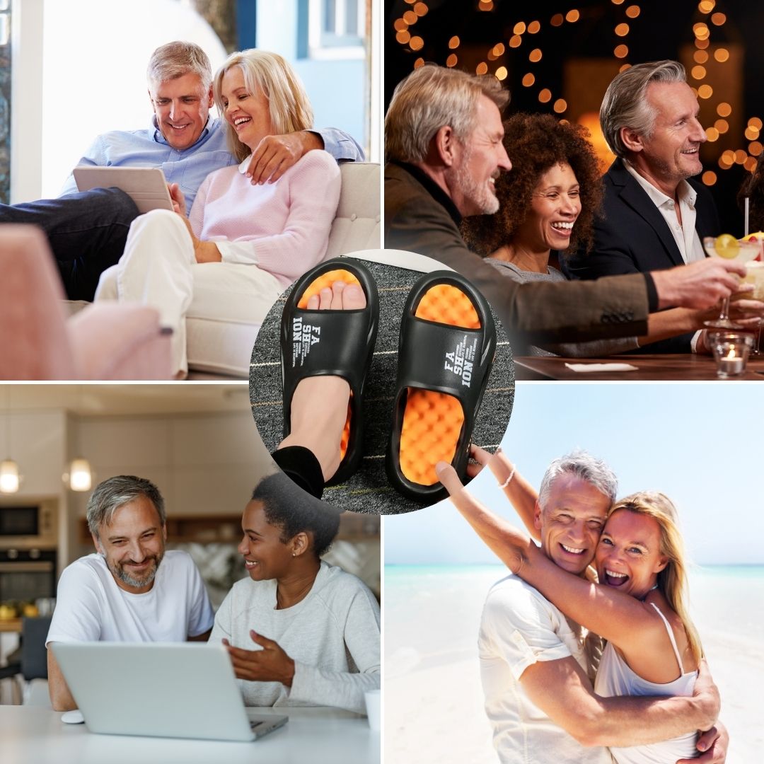 Massageslippers met Reflexpunten Ergonomische Huisslippers Dames Heren EVA Antislip Voetmassage Badslippers | Sulvida
