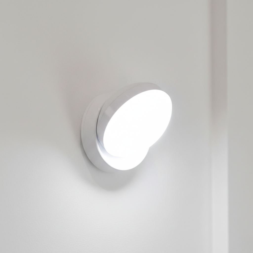 Draaibare LED Wandlamp met Bewegingssensor voor Gang Slaapkamer Keuken Acrylic 8x9cm Magnetisch Nachtlampje | Sulvida