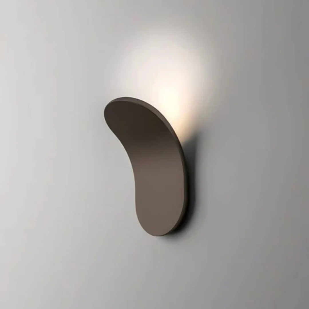 Golvende Wandlamp LED Hal Slaapkamer Woonkamer Zwart Wit Goud Champagne Metaal Scandinavisch Interieur Design | Sulvida