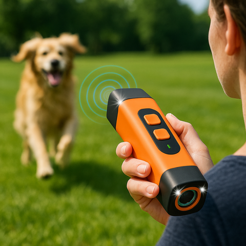 Hondentrainer op Ultrageluid met 3 Trainingsmodi - Oplaadbaar Anti-Blaf Apparaat voor Effectieve Hondenopvoeding | Sulvida
