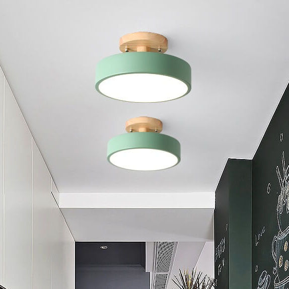 Plafondlamp Hout LED Rond Modern Design Eetkamer Slaapkamer Gang Warm Wit Neutraal Koel Dimbaar Woonkamer | Sulvida