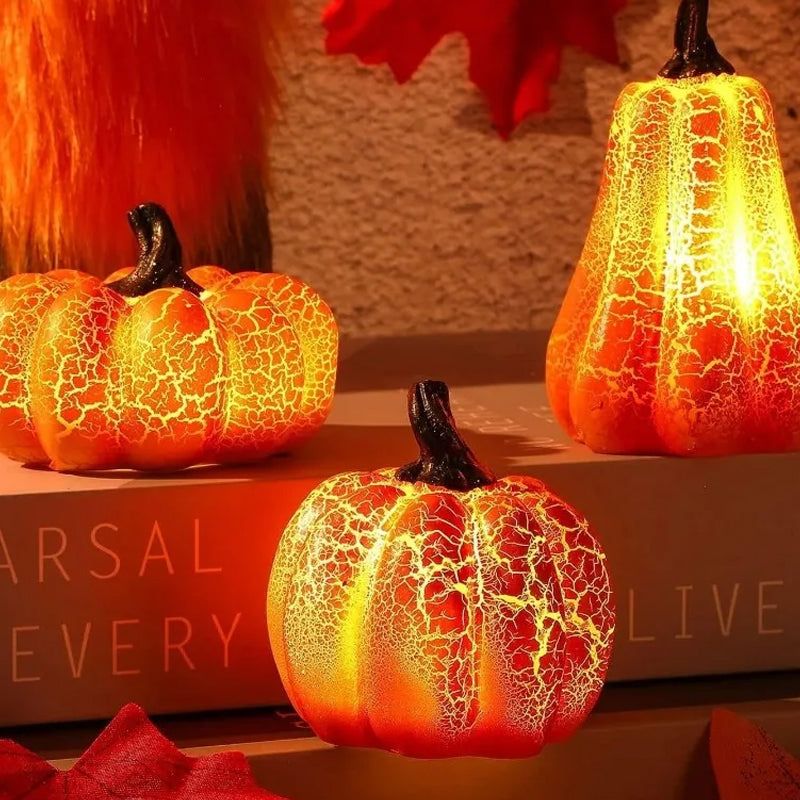 Halloween Pompoenlamp LED met Spookachtige Gloed voor Binnen & Buiten Sfeervolle Griezelige Decoratie | Sulvida