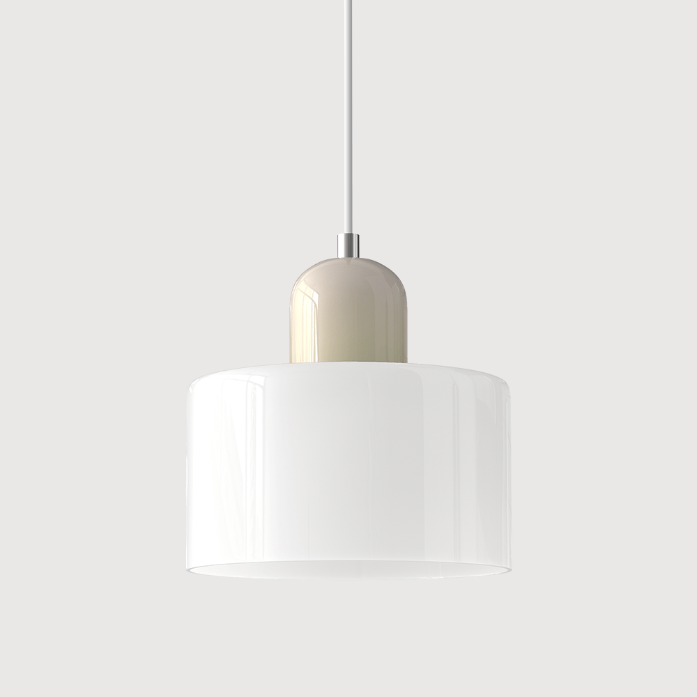 Glazen Hanglamp Bauhaus Design Goudkleurig Metaal E27 Fitting Eetkamer Woonkamer Verstelbaar Moderne Verlichting | Sulvida