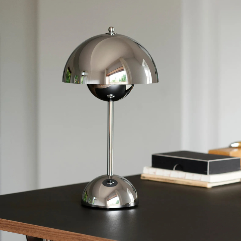 Metalen tafellamp met dimfunctie retro bloemvorm 30 cm decoratief sfeerlicht woonkamer slaapkamer nachtkastje | Sulvida