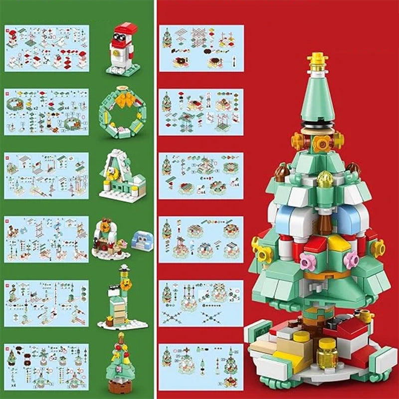 Adventskalender Bouwstenen Kerstset 24 Dagen Speelgoed Creatief Constructie Puzzel Kerst December Kinderen | Sulvida