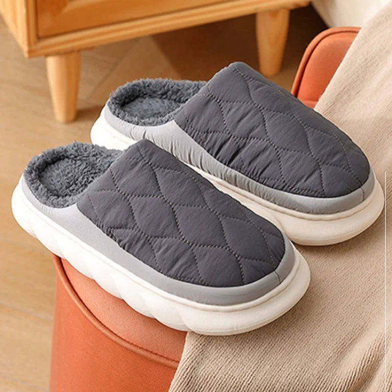 Waterbestendige Warme Winterpantoffels Heren met Antislipzool en Gevoerde Binnenkant voor Indoor en Outdoor | Sulvida