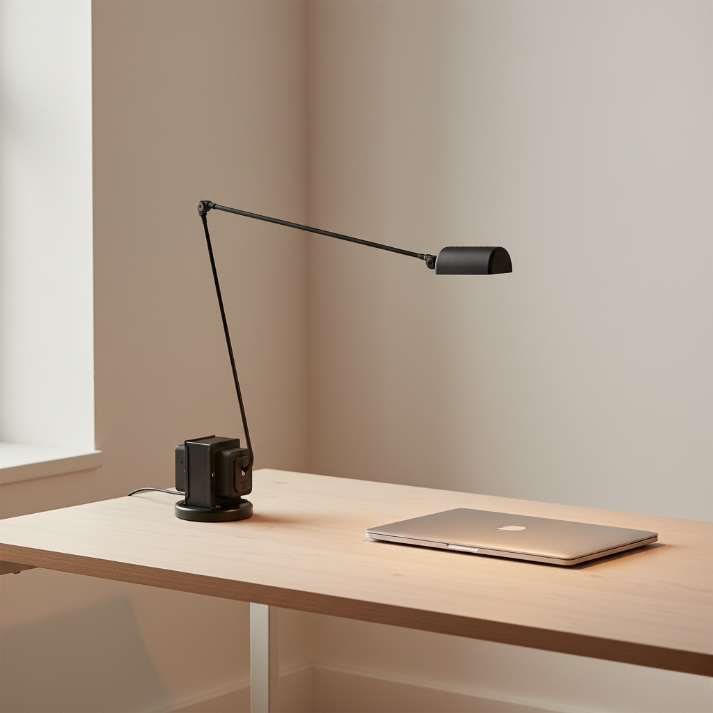 Verstelbare Bureaulamp Metaal met Geledarm Dimbaar LED Licht Zwart Wit Rood Werkverlichting Studeerkamer | Sulvida