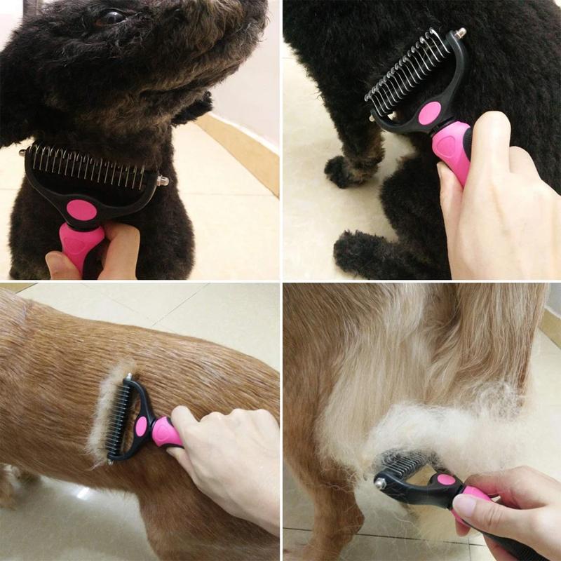 Professionele Ontwarringskam Hond en Kat met Stalen Kam voor Zacht Vachtonderhoud Huisdierenverzorging | Sulvida