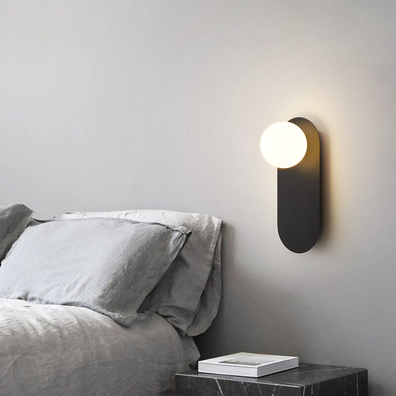 Glazen Wandlamp met Ringvormige Basis Minimalistisch Design voor Gang Woonkamer Slaapkamer Hal Verlichting | Sulvida