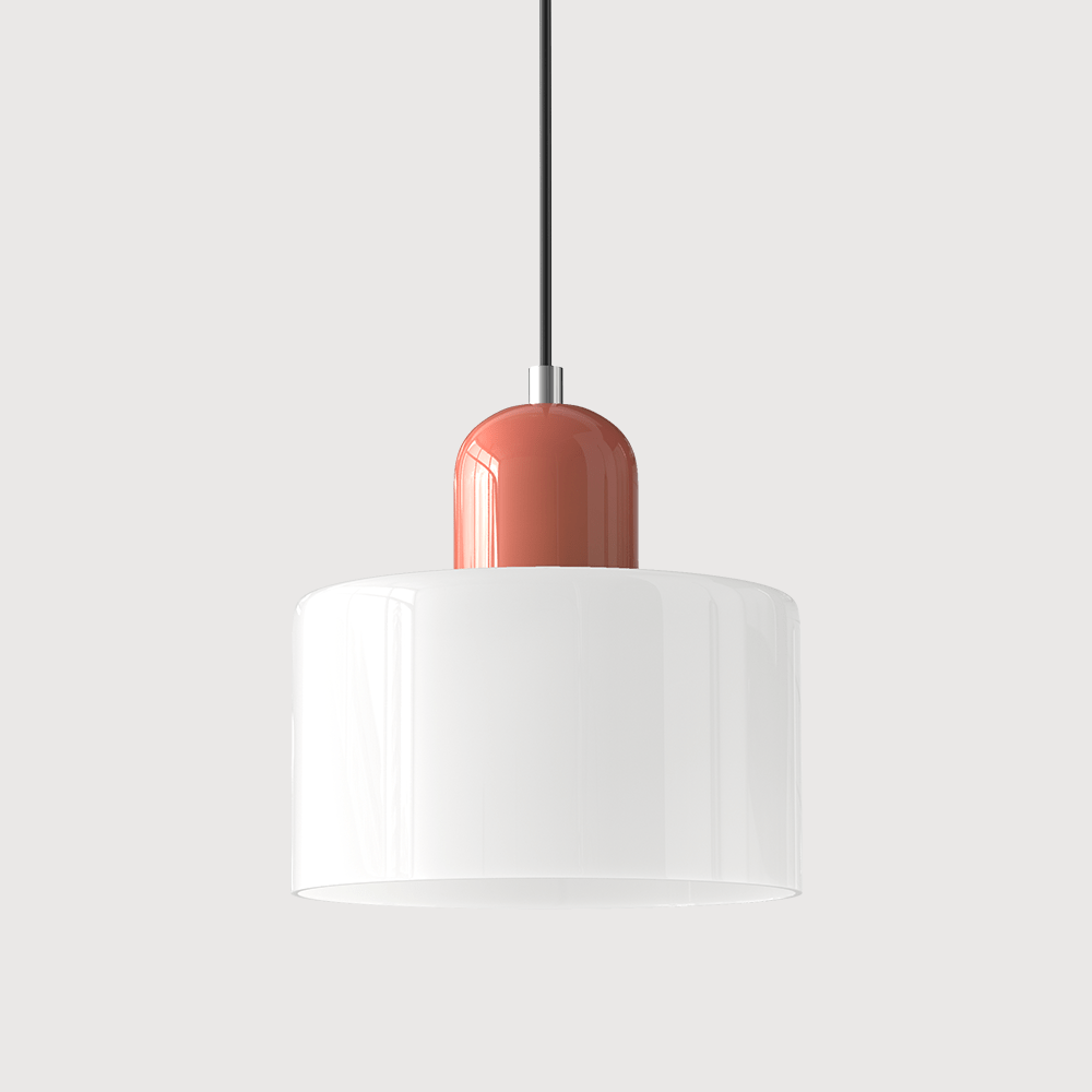 Glazen Hanglamp Bauhaus Design Goudkleurig Metaal E27 Fitting Eetkamer Woonkamer Verstelbaar Moderne Verlichting | Sulvida