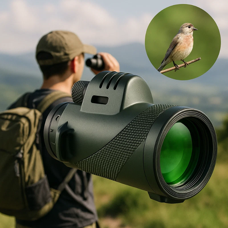 Compacte Ultra-Zoom Monoculair met HD Lens – Lichtgewicht en Perfect voor Wandelen, Vogels Spotten en Sportevenementen | Sulvida