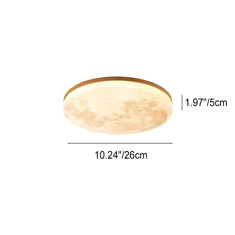 Plafondlamp Rond Hout LED Acryl Lichtbron Woonkamer Slaapkamer Sfeervol Minimalistisch Design Modern Interieur | Sulvida