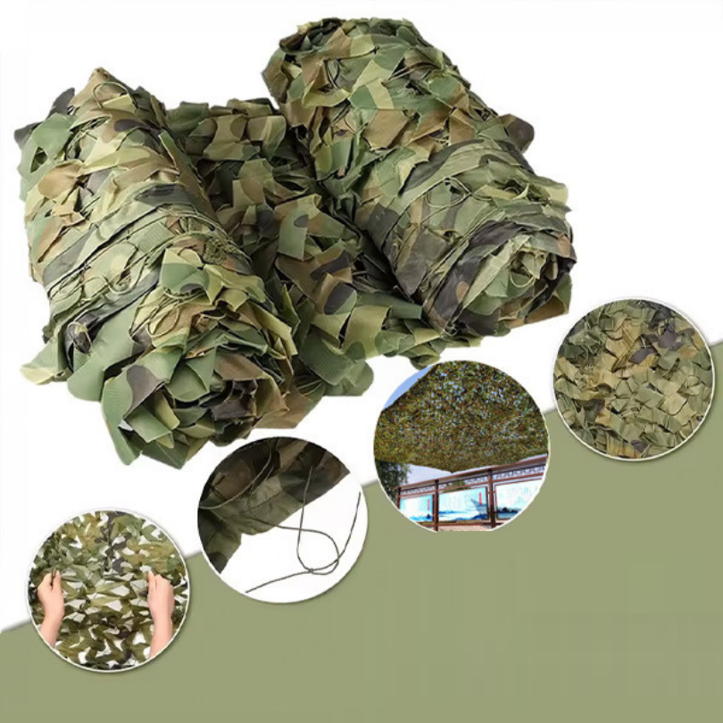Camouflage Tarnnetz Reißfest voor Outdoor Camping Jacht Tuin Jungle 2x3 3x4 4x6 Meter Nylon Afscherming | Sulvida