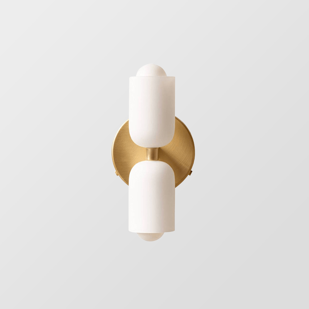 Acryl wandlamp bidirectioneel met warme gloed crème voor hal woonkamer slaapkamer E14 fitting modern design | Sulvida