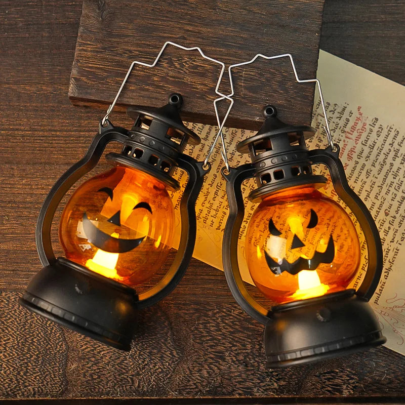 LED Spookjesboom met Pompoenen en Spinnen – Sfeerverlichting Halloween Decoratie Decoratief Nachtlampje | Sulvida