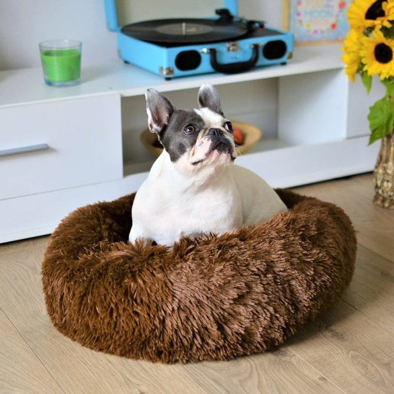 Hondenmand Rond met Verhoogde Rand – Kalmerende Slaapplek voor Hond en Kat | Sulvida
