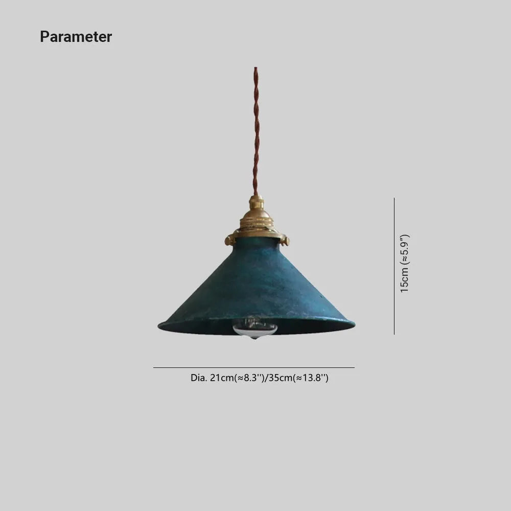 Retro Metalen Hanglamp Conusvorm Keuken Balkon Eetkamer Woonkamer Vintage Industrieel Sfeerlicht Design | Sulvida