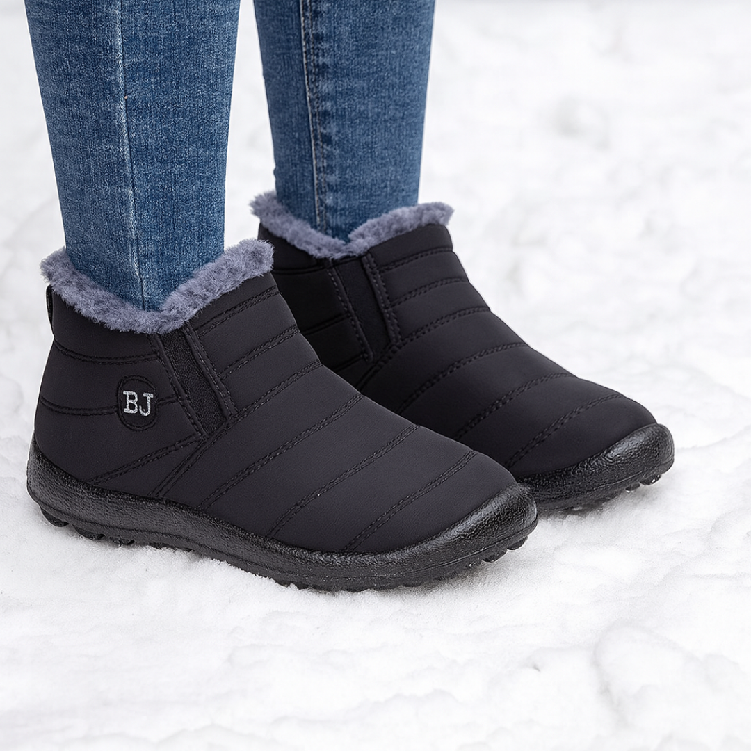 Waterdichte Dameslaarzen Winter Warm Gevoerd Platte Zool Comfortabel Wandelen Sneeuw Regen Outdoor Dames | Sulvida