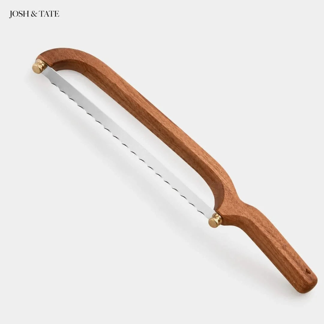 Artisan Bow Bread Knife Broodmes Verstelbaar Zaagblad Roestvrij Staal Professionele Broodsnijder Keuken | Sulvida