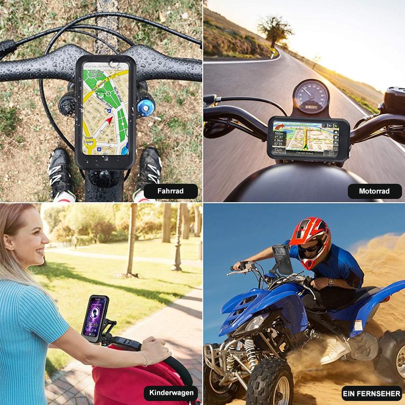 Waterdichte telefoonhouder fietsenstuur met oplaadmogelijkheid powerbank 5000 mAh 15W USB voor smartphone | Sulvida