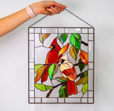 Acryl Glas-in-lood Wanddecoratie met Zonlicht Effect – Kleurrijke Raam Sun Catcher voor Venster Decoratie | Sulvida
