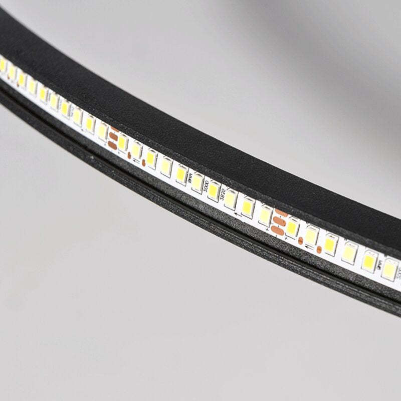 Ronde LED Plafondlamp Modern Dimbaar Zwart Wit Metaal Acryl Woonkamer Slaapkamer 30-50cm Plafondarmatuur | Sulvida