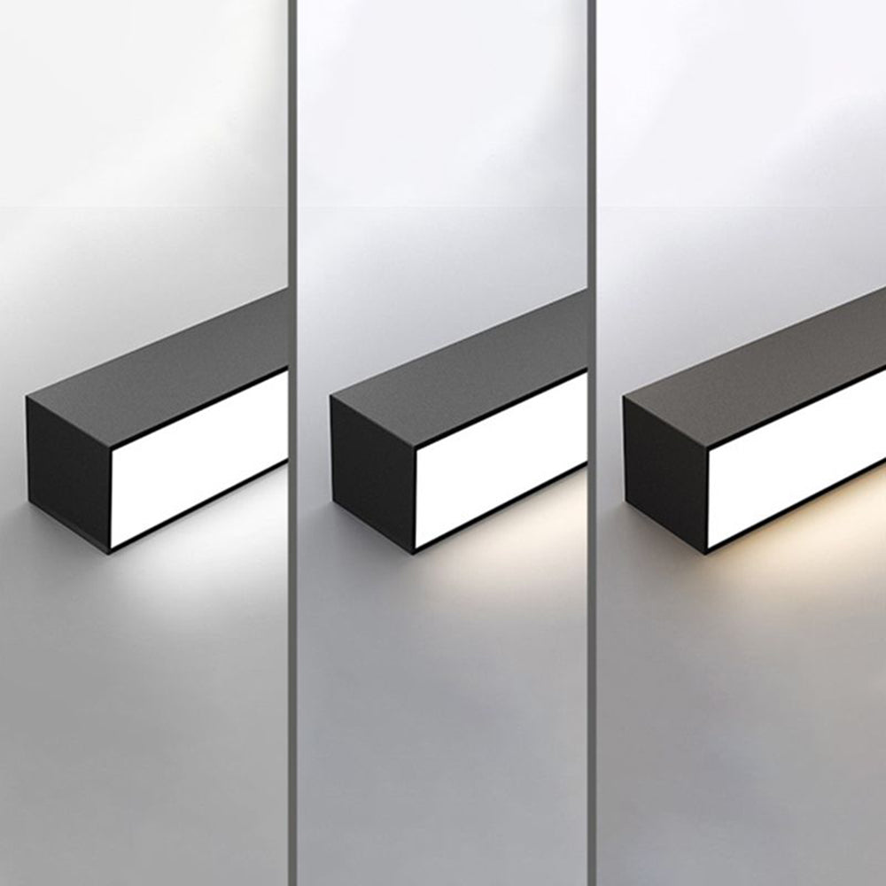 LED Plafondlamp Zwart Metaal 60-120cm Lineair Design Modern Inbouw Dimbaar Woonkamer Slaapkamer Kantoor Eetkamer | Sulvida