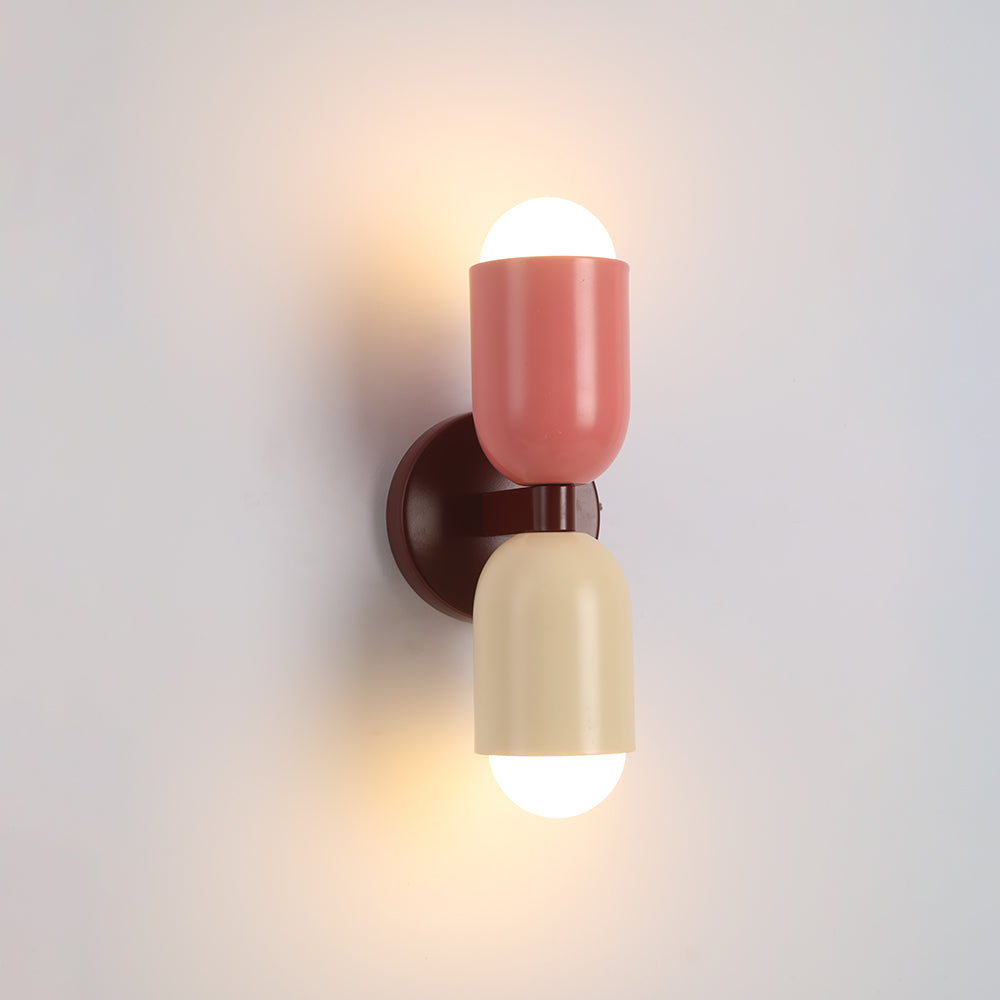 LED Wandlamp Metaal Twee Lichtpunten Decoratief Slaapkamer Woonkamer Wand Verlichting Modern Design Interieur | Sulvida