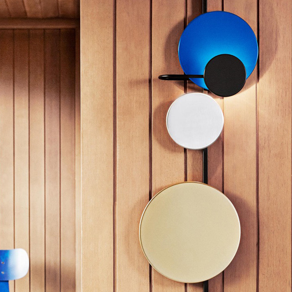 Metalen Wandlamp met Verstelbare Lichtschijf Roze Rood Blauw Groen voor Studio Slaapkamer Woonkamer Hal | Sulvida
