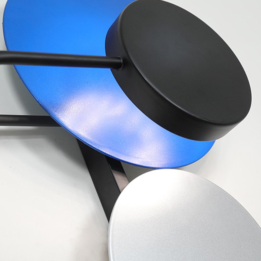 Metalen Wandlamp met Verstelbare Lichtschijf Roze Rood Blauw Groen voor Studio Slaapkamer Woonkamer Hal | Sulvida