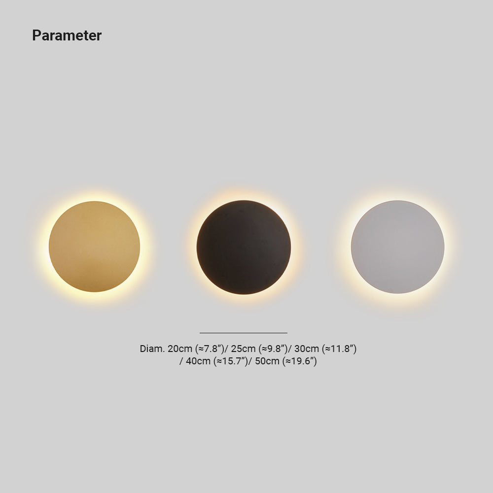 Moderne Wandlamp Rond Metaal LED Warm Licht Slaapkamer Woonkamer Hal Design Verlichting Sfeerverlichting | Sulvida