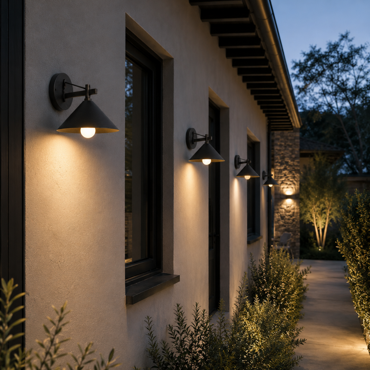 Industriële Buitenwandlamp Zwart Metaal E27 Fitting Waterbestendig Landelijk Design Terras Tuin Verlichting | Sulvida