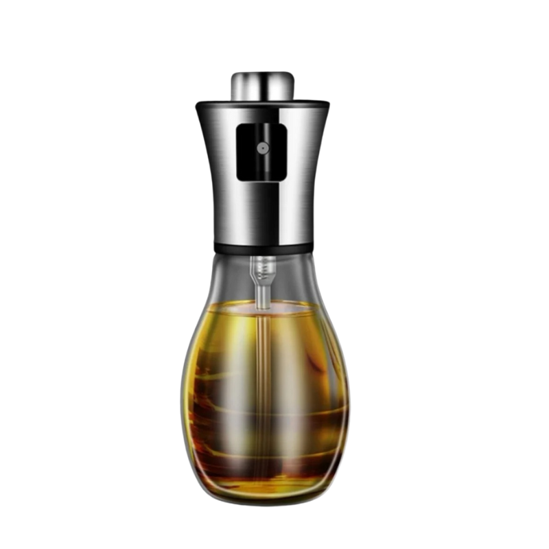 Vaporisateur d’huile en acier inoxydable de 100ml et 200ml pour un contrôle sain de la cuisson | Pulvérisateur d’huile de cuisine avec embout anti-fuite, idéal pour les salades, la pâtisserie, les grillades et les plaques de cuisson | Sulvida