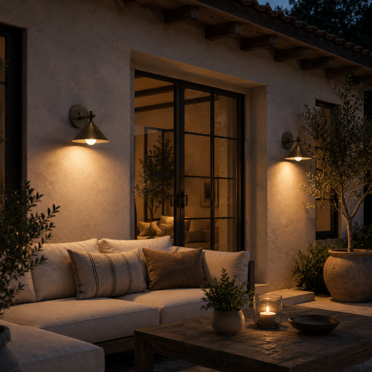 Industriële Buitenwandlamp Zwart Metaal E27 Fitting Waterbestendig Landelijk Design Terras Tuin Verlichting | Sulvida