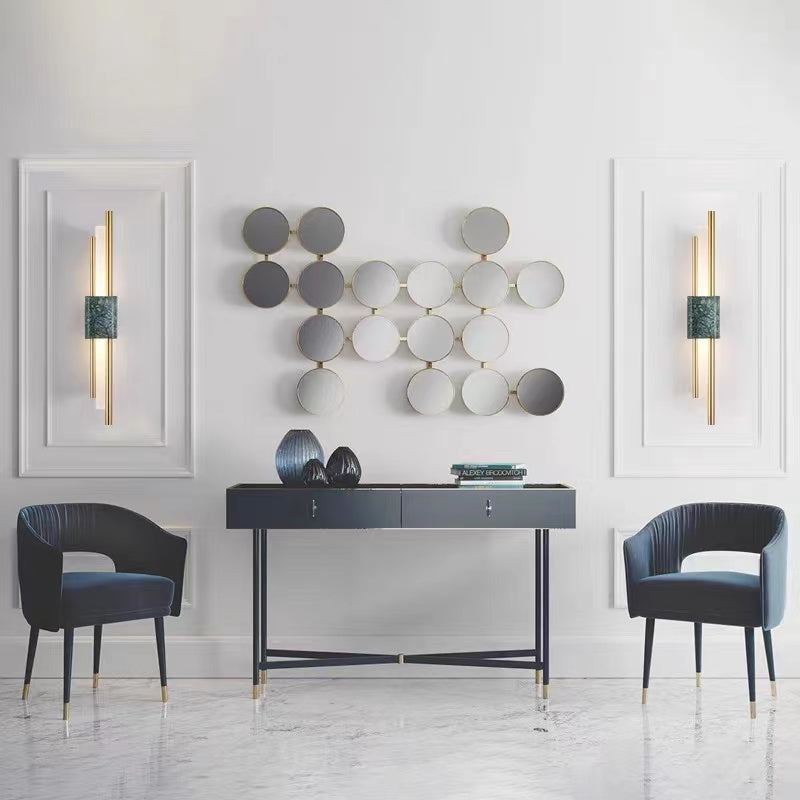 Wandlamp LED Marmer Metaal Goud Zwart Groen Slaapkamer Woonkamer Modern Interieur Sfeerverlichting Design | Sulvida