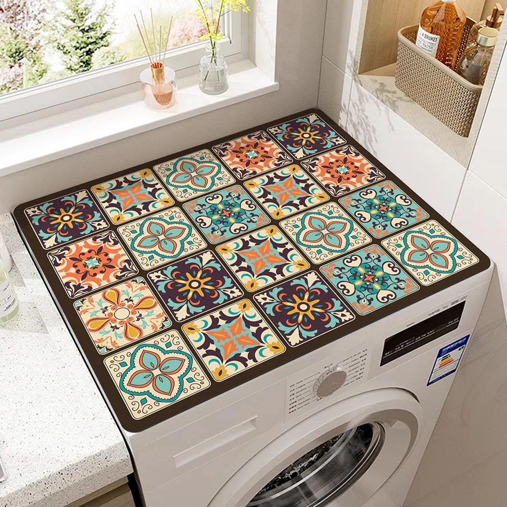Antislip Apparaatmat Microvezel Bescherming Wasmachine Vaatwasser Droger Keuken Stijlvol Praktisch Duurzaam | Sulvida