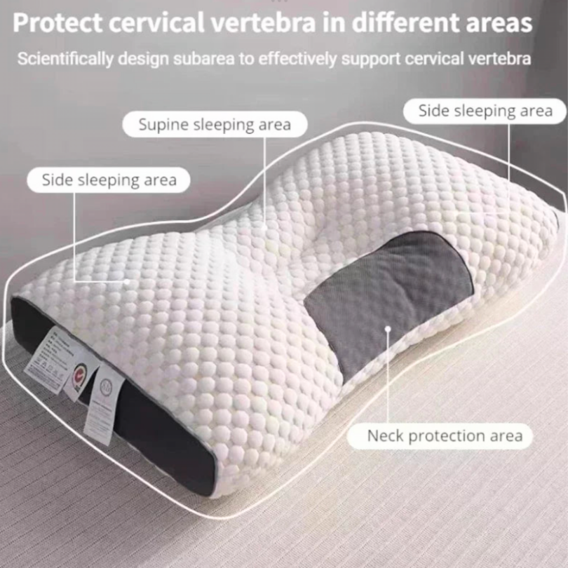 Orthopedisch Nekkussen voor Pijnverlichting | Ergonomisch Hoofdkussen voor Nek en Rug | Alle Slaapposities | Sulvida