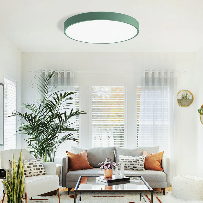 Ronde LED-plafondlamp dimbaar met modern design voor woonkamer slaapkamer gang en hal stijlvol energiezuinig | Sulvida