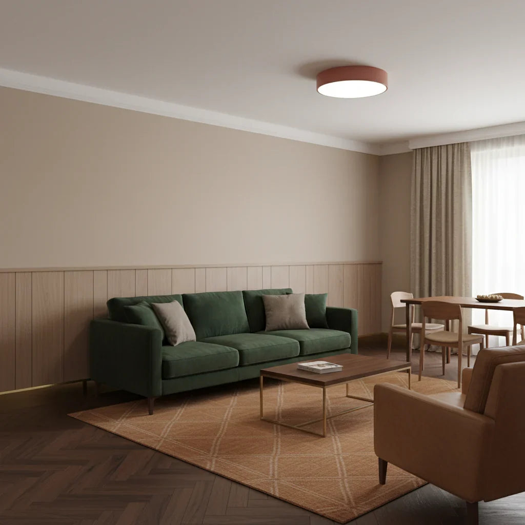 Ronde Plafondlamp IJzer Acryl LED Verlichting Modern Design Woonkamer Slaapkamer Eetkamer Hal Dimbaar | Sulvida